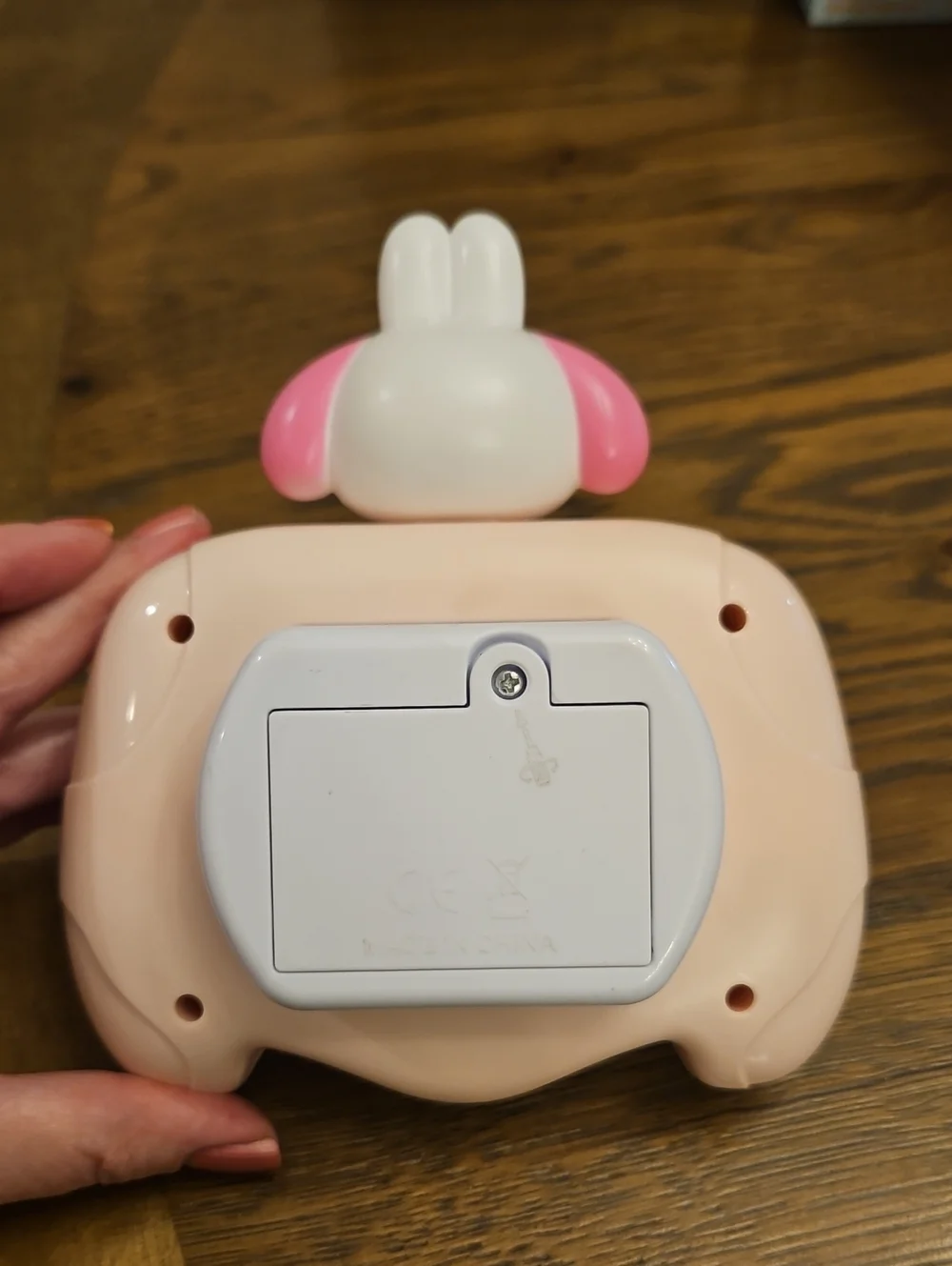 Pink & White Bunny Pop It Learning Toy
